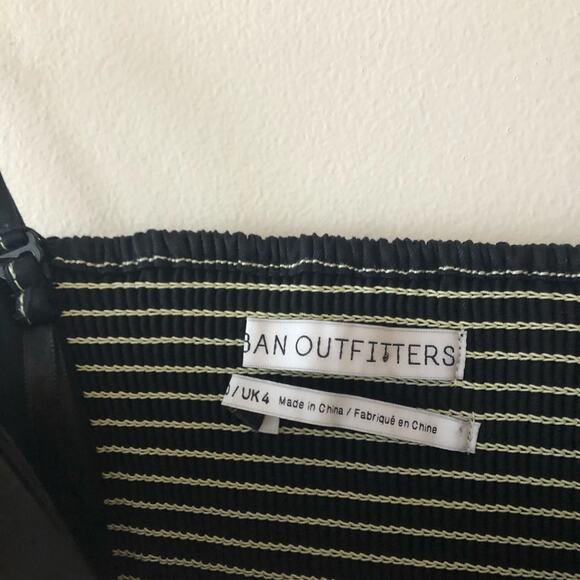 Urban Outfitters Devon Black Contrast Stitch Mini Dress - Picture 4 of 6